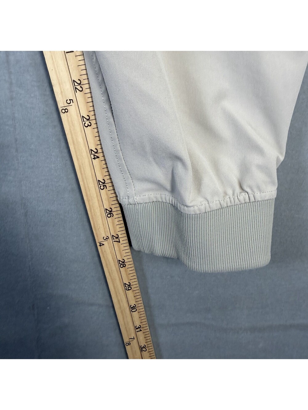 Lululemon ABC Jogger Pants Mens Medium Short Beige Raw Linen Warpstreme LM5AJMS - Picture 7 of 8